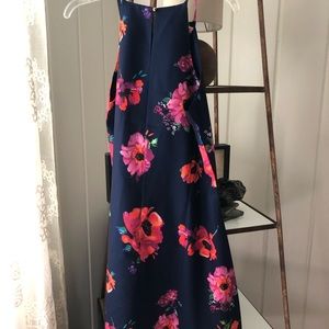 Floral A line sleeveless dress